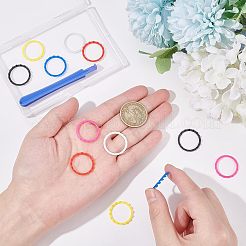 6 Pairs 6 Colors Plastic Decorative Accent Rings for Game Controller&nbsp;FIND-FH0005-23