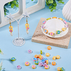 200Pcs Printed Handmade Polymer Clay Beads&nbsp;CLAY-TA0002-11