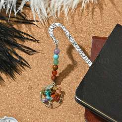 Tibetan Style Alloy Hook Bookmarks&nbsp;AJEW-JK00319