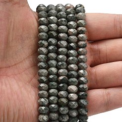 Natural Green Wood Lace Stone Wooden Jasper Beads Strands&nbsp;G-Z111-A15-02