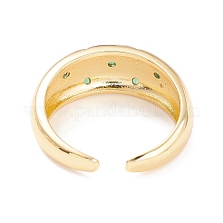 Cubic Zirconia Star Cuff Ring&nbsp;RJEW-P026-06G