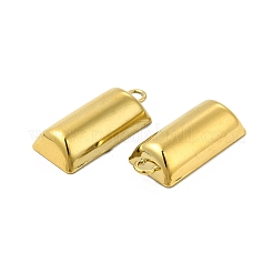 イオンプレーティング（IP）304ステンレスペンダント  ハーフコラムチャーム  18KGP本金メッキ  19x17.5x4.5mm  穴：1.6mm&nbsp;STAS-I671-10G