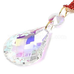 Alloy Rhinestones & Glass Charm Suncatchers&nbsp;HJEW-E013-01G-H