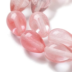 Cherry Quartz Glass Beads Strands&nbsp;G-B106-A01-02