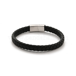 Braided Microfiber Leather Cord Bracelets&nbsp;BJEW-P328-07B-P