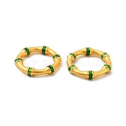 Rack Plating Alloy Enamel Linking Rings&nbsp;PALLOY-F287-04MG-01