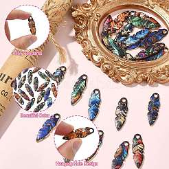 24Pcs 12 Colors Zinc Alloy Pendants&nbsp;FIND-CJ0005-14