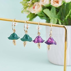 Enamel Mushroom Dangle Stud Earrings&nbsp;JE987A