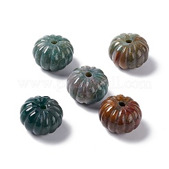 天然石インディアン瑪瑙ビーズ  カボチャ  25x18mm  穴：3.2mm&nbsp;G-D475-03G