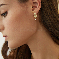 5Pairs Brass Hoop Earring Findings&nbsp;KK-ME0002-51
