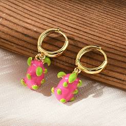 Brass Hoop Earrings&nbsp;EJEW-S251-04D-G