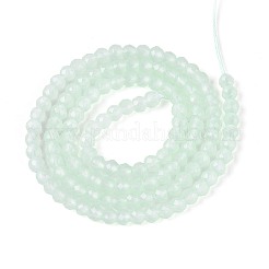 ジェイド風ガラスビーズ連売り  ラウンド  多面カット  アクアマリン  3x2.5~3mm  穴：0.7~0.8mm  約133~137個/連  13.78~14.37''（35センチメートル）&nbsp;GLAA-T028-3mm-11G
