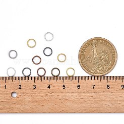 アイアンスプリットリング  ダブルループ丸カン  ミックスカラー  6x1.3mm  内径約4.7mm  約11000個/1000g&nbsp;JRD6mm-M