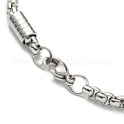 Tarnish Resistant 201 Stainless Steel Box Chain Bracelets for Women&nbsp;BJEW-R318-03B-P