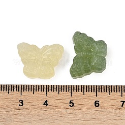 天然秀岩翡翠彫刻ビーズ  蝶  14.5x19x7mm  穴：1.2mm&nbsp;G-Z065-06