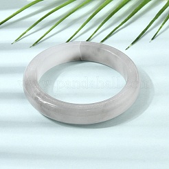 Natural White Jade Bangles for Women&nbsp;BJEW-R296-07