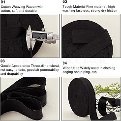 Cotton Cotton Twill Tape Ribbons&nbsp;OCOR-WH0057-30G-02