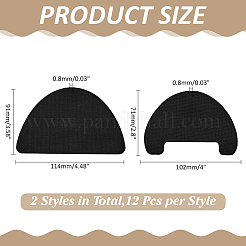 24Pcs 2 Styles Self-Adhesive Polyester Shoe Repair Patch&nbsp;DIY-ME0003-19