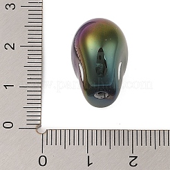 UVメッキアクリルビーズ  スカル  カラフル  18x13x17mm  穴：2.8mm&nbsp;OACR-M013-09D