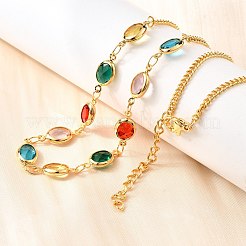 304 Stainless Steel Curb Chain Necklaces&nbsp;NJEW-V009-01G