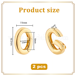 2Pcs 925 Sterling Silver Spring Gate Rings&nbsp;STER-PH0002-88G
