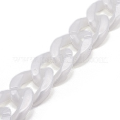 Opaque Acrylic Curb Chain Phone Case Chain&nbsp;HJEW-JM00490