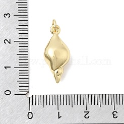Brass & ABS Plastic Imitation Pearl Pendants&nbsp;KK-Z160-05G