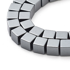 Grade AA Non-magnetic Synthetic Hematite Cube Beads Strands&nbsp;G-F161-11C
