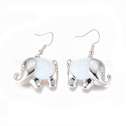 Natural & Synthetic Mixed Stone Dangle Earrings&nbsp;EJEW-K080-B