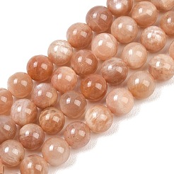 Natural Sunstone Beads Strands&nbsp;G-G342-A02-8mm