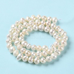 Natural Cultured Freshwater Pearl Beads Strands&nbsp;PEAR-E018-51