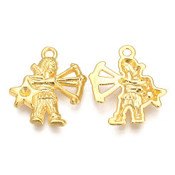 Golden Plated Alloy Pendant Rhinestone Settings&nbsp;PALLOY-WH0067-15G-09