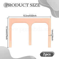 プラスチック製陶器用具  クレイボールオープナーとベースガイド  桃パフ  111x153x10mm&nbsp;DIY-WH0579-73C