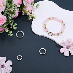 4Pcs 4 Styles 304 Stainless Steel Spring Gate Rings&nbsp;STAS-HY0002-16