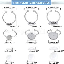 DIY Stainless Steel Finger Ring Making Kits&nbsp;DIY-UN0002-29P