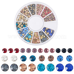 Pointed Back Glass Rhinestone Cabochons&nbsp;RGLA-YS0001-03