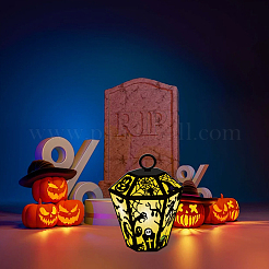 ハロウィーンテーマのランタンカーボンスチールカッティングダイスステンシル  DIYスクラップブッキング用  フォトアルバム  装飾的なエンボス紙カード  グリーティングカード型  117~145x71~92x0.8mm  4個/セット&nbsp;DIY-WH0309-2372