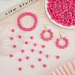800Pcs Spray Painted Plastic Beads&nbsp;KY-SP0001-56B