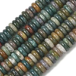 天然石インディアン瑪瑙ビーズ連売り  ディスク  8x3mm  穴：1.4mm  約125個/連  15.28''（38.8センチメートル）&nbsp;G-G329-A05-3x8mm