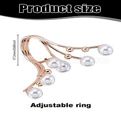1Pc Alloy Cuff Rings for Women&nbsp;RJEW-LP0003-57B