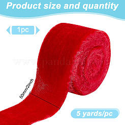 5 Yards Polyester Frayed Ribbon&nbsp;OCOR-WH0082-226A-01