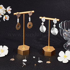 20Pcs Brass Stud Earring Findings&nbsp;KK-BBC0027-62