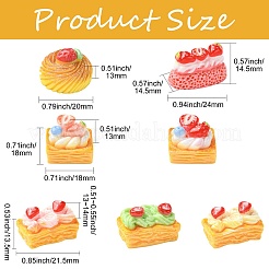 70Pcs 7 Styles Opaque Resin Display Decotation&nbsp;DJEW-CJ0001-30
