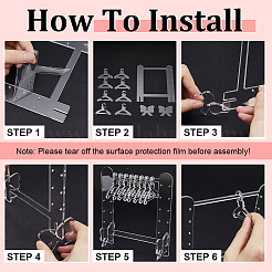 1 Set Acrylic Earring Display Stands&nbsp;EDIS-CP0001-13