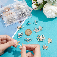 24 Sets 6 Style Alloy Snap Lock Clasps&nbsp;FIND-PH0005-36