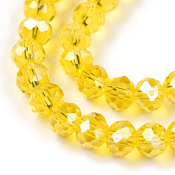Electroplate Glass Beads Strands&nbsp;EGLA-A034-T4mm-A35