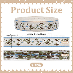 10 Yards Vintage Jacquard Polyester Ribbon&nbsp;OCOR-PH0008-09