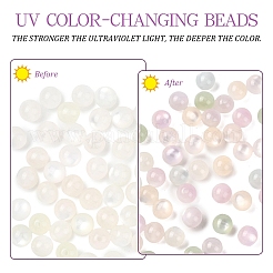 50Pcs Opaque UV Reactive Beads&nbsp;RESI-YW0005-93