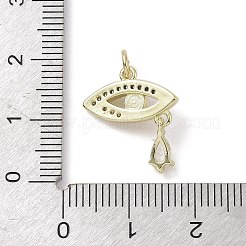 Real 18K Gold Plated Brass Micro Pave Cubic Zirconia Pendants&nbsp;KK-L209-069G-04