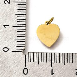 304ステンレススチールエナメルチャーム  丸カン付き  ハートチャーム  18KGP本金メッキ  イオンプレーティング（ip）  暗赤色  10.5x9x1.5mm  穴：2.5mm&nbsp;STAS-R153-05G-02